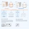 DSWINCE Cooling Face Roller Metal Ice Roller for Home Use 360 Degree Rotate Frozen Face Ice Roller for Eye Steel Ball Massager Skin Clam Roller Travel Beauty Tool-White view 4