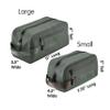 Skog  Kust DoppSak Waterproof & Leak-proof Travel Toiletry Bag (Grey, Small) view 2