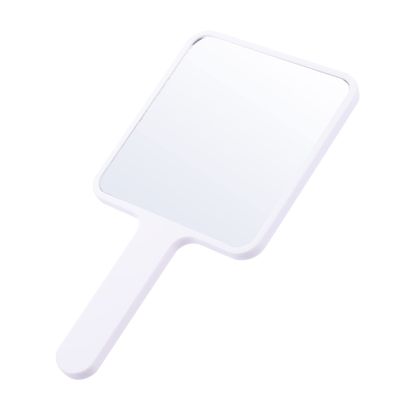 BIUDECO Handheld Mirror for Women Barber Mirror Ergonomic Handle Appropriate Length Portable for Travel