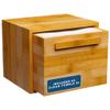 Clean Skin Club Luxe Bamboo container with pullout drawer includes Clean Towels Original XL 50 Count, Disposable Face Towel Holder for Bathroom Counter view 1
