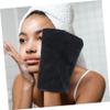 Beavorty 3pcs Makeup Gloves Exfoliating Facial Cleaning Mitts for Gentle Makeup Soft and Water-Absorbent Portable Washing Aid Lipstick and More view 2