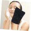 Beavorty 3pcs Makeup Gloves Exfoliating Facial Cleaning Mitts for Gentle Makeup Soft and Water-Absorbent Portable Washing Aid Lipstick and More view 3
