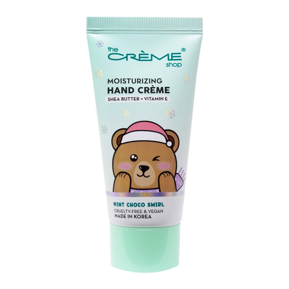 The Creme Shop Shea Butter Hand Cream Enriched with Vitamin E - Fast Absorbing, Non-Greasy Moisturizer for Dry, Dull Skin. Ideal Hand Cream for Ultimate Hydration  Mint Choco Swirl