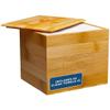 Clean Skin Club Luxe Bamboo container with Removable Cover includes Clean Towels Original XL 50 Count, Disposable Face Towel Holder for Bathroom Counter view 1