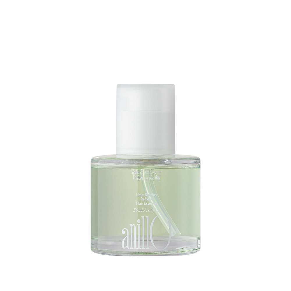 ANILLO Sunday Refresh Lime Hair Essence with Vitamin C, Tea Tree Leaf Oil, and Green Mint - Enhancing Hair Vitality, Citrus Scent, Paraben-Free (50ml / 1.69 fl. Oz)