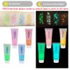 MEICOLY Neon Green Body Glitter Gel,UV Blacklight Chunky Face Glitter Gel,Glow in The Dark Glitter Paint,Singer Concert Music Festival Party Rave Accessories,Halloween Glitter Makeup for Women,50ml view 4