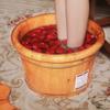 ENWIND Pedicure Foot Spa Foot Bath Barrel, Thick Wooden Foot Bath, Household Solid Wood Foot Bath Foot Spa Bath Massager view 3