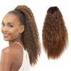 14'' Synthetic Long Corn Wavy Ponytail Wrap On Clip Hair Extensions Claw Ponytail High Temperature Fiber Hairpiece view 2