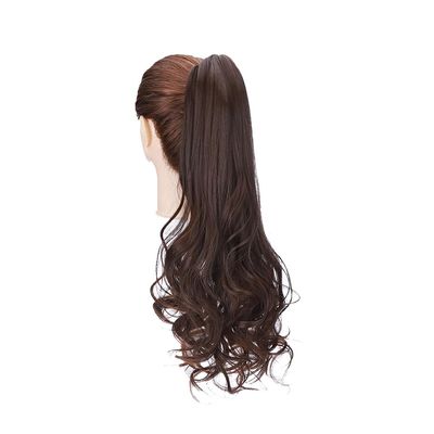 18Inch Syntheitc Long Wavy Curly Claw Clip On Ponytail Hair Extension Ponytail Extension For Women Natural Hairpieces