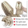 18Inch Syntheitc Long Wavy Curly Claw Clip On Ponytail Hair Extension Ponytail Extension For Women Natural Hairpieces view 4