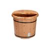 ENWIND Pedicure Foot Spa Cedar Wood Foot Bucket, Wooden Bath Foot Bucket, Heightened 35CM with Wooden Wash Basin Foot Spa Bath Massager view 1