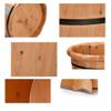 ENWIND Pedicure Foot Spa Cedar Wood Foot Bucket, Wooden Bath Foot Bucket, Heightened 35CM with Wooden Wash Basin Foot Spa Bath Massager view 4