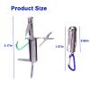 5 in1 Multi Tool Nail Clippers,Keychain,Scissors,Nail Files,Portable Nail Clippers,Stainless Steel Foldable Nail Cutter,Mini Multi Purpose Pocket Nail Clippers,Travel,Hiking,Camping view 2