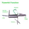 5 in1 Multi Tool Nail Clippers,Keychain,Scissors,Nail Files,Portable Nail Clippers,Stainless Steel Foldable Nail Cutter,Mini Multi Purpose Pocket Nail Clippers,Travel,Hiking,Camping view 3