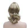 12" Dual Use Wavy Styled Clip In Claw Ponytail Hair Extension Blonde Synthetic Hairpiece With A Jaw/Claw Clip view 2