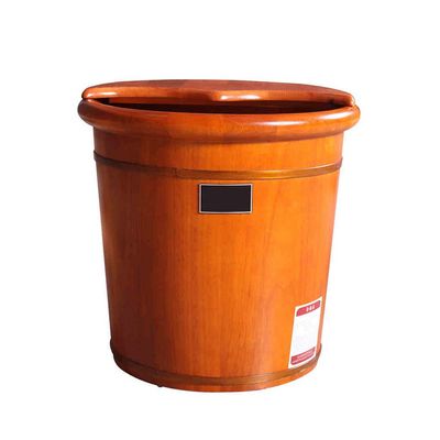 ENWIND Pedicure Foot Spa Wooden Foot Basin, Oak Foot Bath Barrel, Wooden Barrel Foot Bath, Massage Foot Bath Smooth and Delicate Pedicure Barrel with Lid Foot Spa Bath Massager