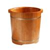 Pedicure Foot Soak Tub Wooden Foot Tub, Solid Wood Foot Bath, Foot Spa Bath Massager foot Spa For Adults With Lid Soak Bucket, Foot Bath Tub feet Soaking Tub Foot Bath Spa Bowl for Fee ( Color : Bro view 1