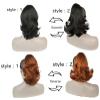 12" Dual Use Curly Styled Clip In Claw Ponytail Hair Extension Synthetic Hairpiece With A Jaw/Claw Clip view 4