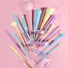Docolor 17 Pcs Colourful Makeup Brush Set + Duo Eyebrow Brush,Professional Angled Eye Brow Brush and Spoolie Brush view 2