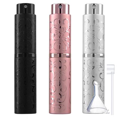 Cheeroyal 10ML Travel Perfume Bottle Refillable Perfume Atomizer Refillable Perfume Bottle Travel Miniperfume Travel Refillable 3pcs