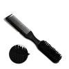 ZTRADA Hair Comb Black Doublesided Brush Nylon Beard Comb Family Shaving Carving Cleaning Brush view 2