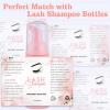 50PCS Lash Shampoo Label Stickers for Bottle, Lash Extension Stickers for Foam Pump Bottle Lash Bath Wash Label Personalised Stickers (D) view 3