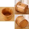 ENWIND Pedicure Foot Spa Wooden Bubble Basin Footbath Foot Bath Barrel Household Smooth and Delicate Pedicure Barrels with Lid Foot Spa Bath Massager (Color : Without Universal Wheel) view 4