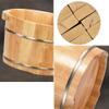 ENWIND Pedicure Foot Spa Foot Bath Barrel, Foot Bath Barrel, Household Wooden Rubber Wood Foot Bath Barrel Foot Spa Bath Massager (Color : Foot Bath Barrel Covered) view 3