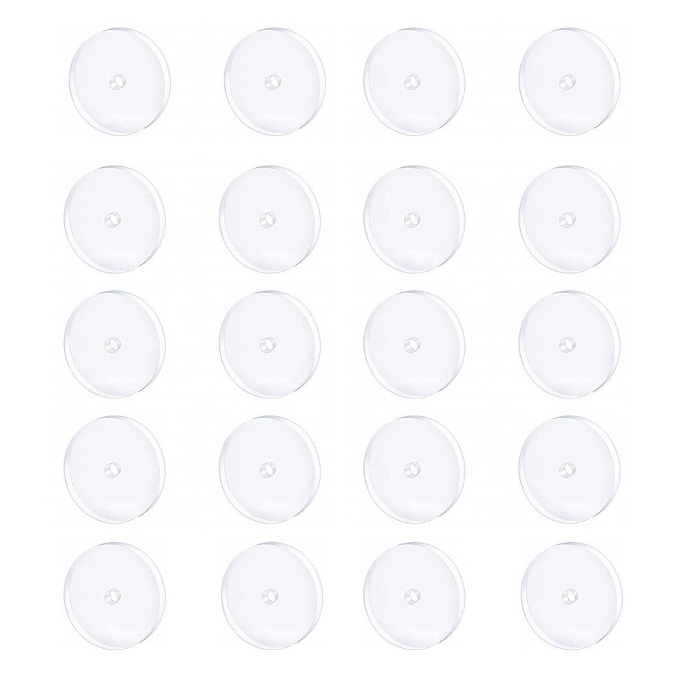 Clear Piercing Disc for Piercing Bump,Nose Piercing Bump Treatment Pressure Silicone Earrings for Keloids Healing Pads Belly Button Piercing Kit Nose Piercing Bump Treatment (7MM 20PC)