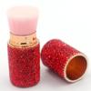 Bestbling Bling Rhinstones Retractable Brush for Face Makeup & Foundation for Liquid, Cream and Powder Face Makeup (Red) view 3