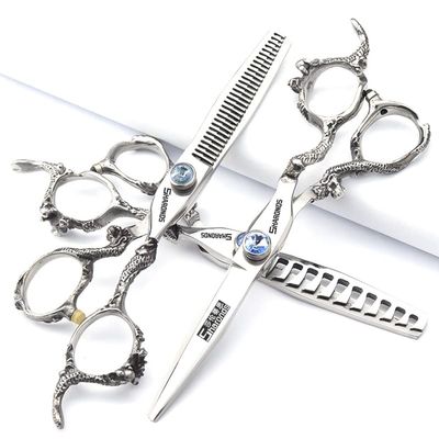 6/7/8/9 Inches Professional Hairdressing Scissors Set,Stainless Steel Hairdressing Scissors for Women & Men (6 inch 3PC)