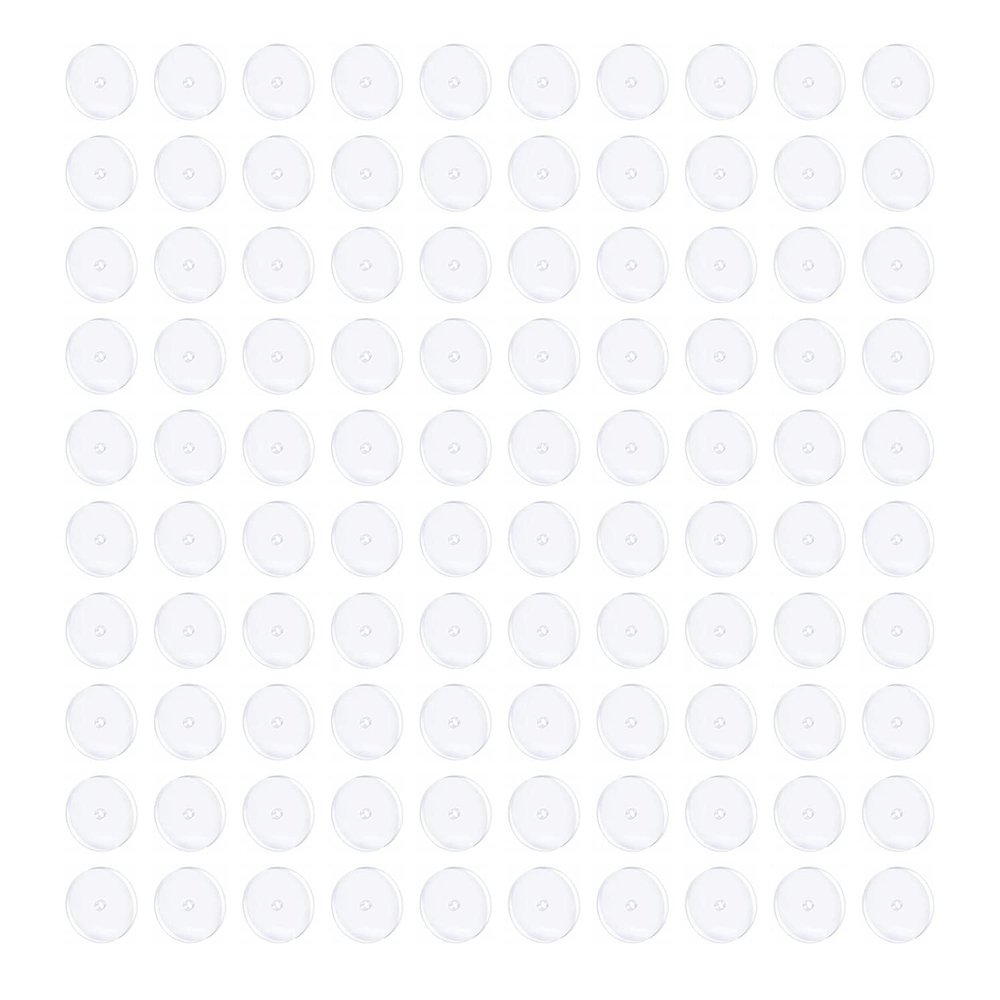 Bloomfall Clear Piercing Disc For Piercing Bump,Pressure Silicone Earrings For Keloids Healing Pads Belly Button Piercing Kit Nose Piercing Bump Treatment (7MM 100PC)