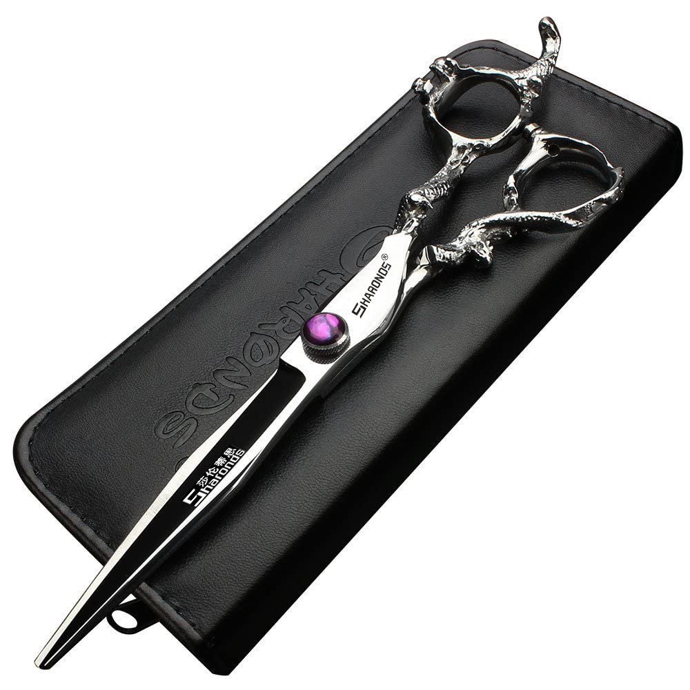 6/7/8/9 Inches Professional Hairdressing Scissors Set,Stainless Steel Hairdressing Scissors for Women & Men (8 inch cutting scissors)