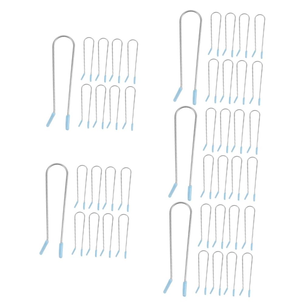 Beavorty 100pcs Hair Clips Hot Rollers Replacement Clips for Hair Perm Kit Volumizing for Perm Rods for Natural