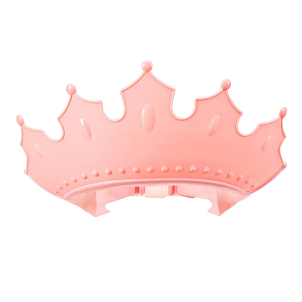 Beaupretty Boy Girl Adjustable Shampoo Hat Crown Shape Bath Cap for Boy Girl Protects Eyes and Ears Soft and Comfortable for