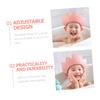 Beaupretty Boy Girl Adjustable Shampoo Hat Crown Shape Bath Cap for Boy Girl Protects Eyes and Ears Soft and Comfortable for view 3