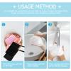 Beavorty Soap Foaming 10Pcs Black Drawstring Pouch for Face Cleansing and Shower Use Nylon Fiber Net for Lathering Bar Soap Skin Care Tool 8X4X0.4 Inches view 3