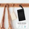 Beavorty Soap Foaming 10Pcs Black Drawstring Pouch for Face Cleansing and Shower Use Nylon Fiber Net for Lathering Bar Soap Skin Care Tool 8X4X0.4 Inches view 4