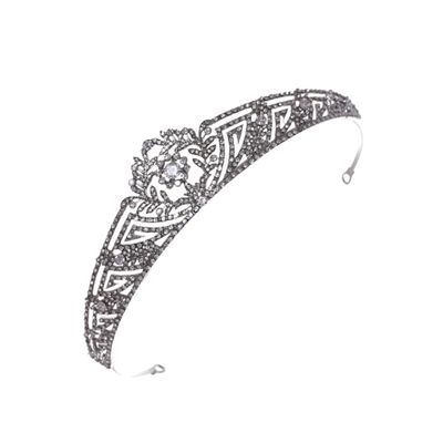 Beavorty 1pc Rhinestone Wedding Bride Crown Headband Elegant Headdress for Bridal Accessories Lightweight Comfortable Design for Engagement Weddings Special Occasions Silver