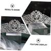 Beavorty 1pc Rhinestone Wedding Bride Crown Headband Elegant Headdress for Bridal Accessories Lightweight Comfortable Design for Engagement Weddings Special Occasions Silver view 3
