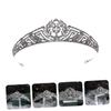 Beavorty 1pc Rhinestone Wedding Bride Crown Headband Elegant Headdress for Bridal Accessories Lightweight Comfortable Design for Engagement Weddings Special Occasions Silver view 4