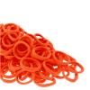 100 Pack Seamless Hair Ties for Women Girls Ponytail Holders for Thick Hair (neon orange) view 2