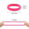 100 Pack Seamless Hair Ties for Women Girls Ponytail Holders for Thick Hair (mix color) view 3