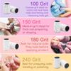 150 Grit Sanding Bands for Nail Drill, 100Pcs Medium Grit Sanding Band for Nail Drill with 3/32 Sanding Bit for Acrylic Nail, Gel Nail Removing, Professional Nail Sanding Band for Manicure & Pedicure view 3
