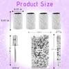 180Grit Nail Sanding Bands for Drill, 100Pcs Fine White Professional With 3/32" Bit, Set for Manicure & Pedicure view 2