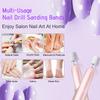 180Grit Nail Sanding Bands for Drill, 100Pcs Fine White Professional With 3/32" Bit, Set for Manicure & Pedicure view 4