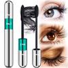 Mascara Black Length - Waterproof 2 in 1 4D Silk Fiber Mascara 5X Longer, Natural and False Effect Look in One Long Lasting Mas Cara Makeup for Women view 1