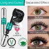 Mascara Black Length - Waterproof 2 in 1 4D Silk Fiber Mascara 5X Longer, Natural and False Effect Look in One Long Lasting Mas Cara Makeup for Women view 4