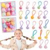 20 PCS Acrylic Blingbling Cute Candy Color Hair Bands Girls Hair Ring Ponytail Holder Hair Accessories for Toddlers girls Teens view 1