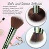 Jilier Travel Makeup Brushes with Case, 4 in 1 Makeup Brush Set, Powder Brush, Foundation Brush/Blush Brush, Eyeshadow Brush, Concealer Brush, Double Ended Makeup Brush Ideal for Liquid, Cream, Powder view 3